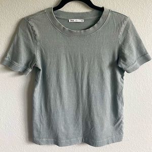 Minty blue Zara tee